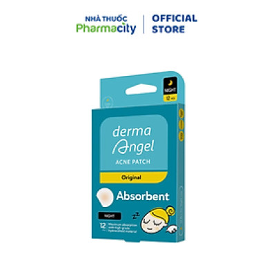 Miếng dán mụn ban đêm Derma Angel (12 miếng/hộp)