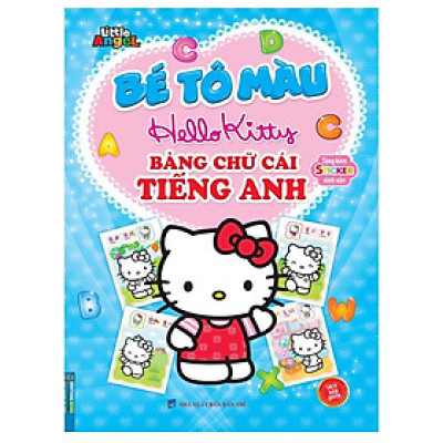 Sách - Bé Tô Màu Hello Kitty - Bảng Chứ Cái Tiếng Anh - Tặng Kèm Sticker Xinh Xắn - Minh Thắng