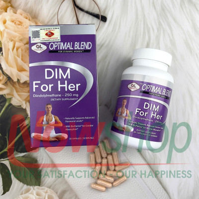 DIM For Her Olympian Labs hộp 30 viên cân bằng nội tiết giúp đẹp da giảm mụn ngăn ngừa u xơ u nang