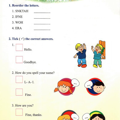 Vở Thực Hành Tiếng Anh Lớp 3