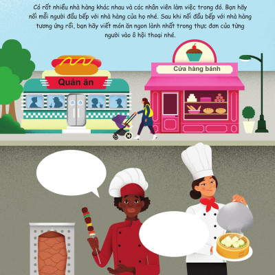 Sách - 30++ Hoạt Động Viết, Vẽ, Tô Màu, Giải Đố... Theo Chủ Đề - Trò Chơi Cho Trẻ - Ở Nhà Hàng