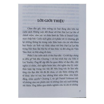 Sách - Những Cuộc Trò Chuyện Với Đức Đạt Lai Lạt Ma Về Chánh Niệm Cảm Xúc Chữa Lành - Chính Thông