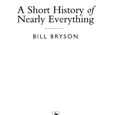 A Short History of Nearly Everything