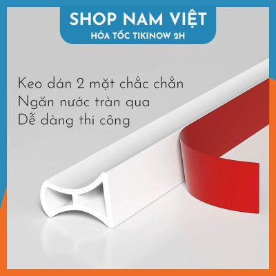 Thanh Dán Silicon Chặn Nước Tràn Cho Phòng Tắm, Nhà Vệ Sinh
