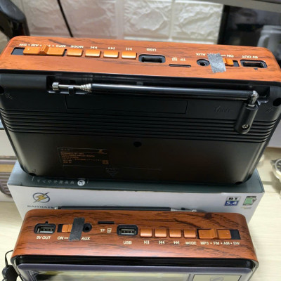 Đài Radio FM DS-1975BT Nhật-Kiểu Dáng Cổ Điển - Loa Bluetooth 5.4 Hỗ Trợ USB, Thẻ nhớ, Cáp sạc typeC - Hàng chính hãng