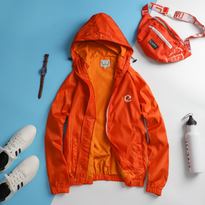 Áo khoác dù nam nữ 2 lớp có nón chống thấm nước SITAKI cao cấp AKD36