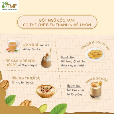 Set 2 gói bột ngũ cốc nảy mầm Tami TÂM MINH FOODS