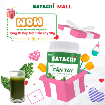 Viên Bột Trái Nhàu Nguyên Chất SATACHI – 100% Trái Nhàu – Dạng Viên Tiện Lợi – Hộp 180 viên