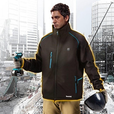 ÁO KHOÁC SƯỞI ẤM DÙNG PIN SIZE L (18V/14.4V) MAKITA DCJ205YL (KHÔNG KÈM PIN VÀ ĐẾ SẠC) - HÀNG CHÍNH HÃNG