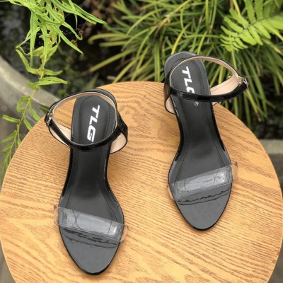 Sandal nữ 5 phân gót trong siêu dễ thương 21340