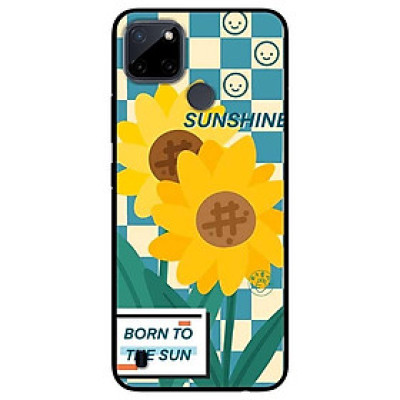 Ốp lưng dành cho Realme C21Y - Realme C25Y mẫu Hướng Dương Nền Sọc