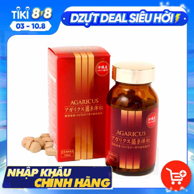 Viên uống Kanehide Bio nấm Agaricus - Phòng ngừa và hỗ trợ điều trị ung thư, giảm thiểu độc tố và các gốc tự do, giúp thanh lọc cơ thể