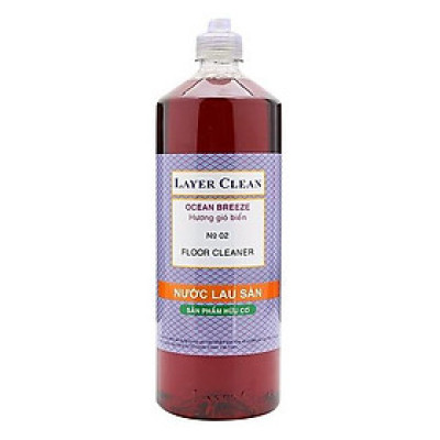 Nước lau sàn Hữu cơ Layer Clean 1,25 lít hương gió biển