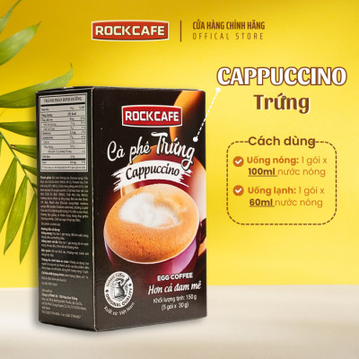 ROCKCAFE - CAPPUCCINO TRỨNG (5 gói x 30 gram)