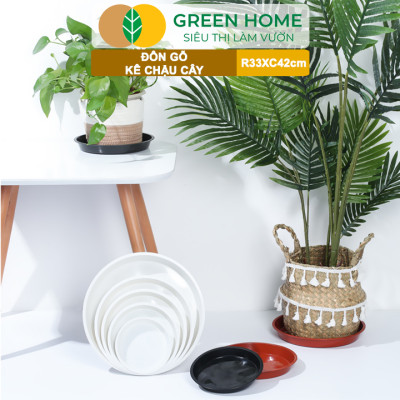 Đĩa Nhựa Lót Chậu Cây Greenhome, Nhiều Kích Cỡ, Hứng Nước Giúp Sạch Bàn, Sàn, Nhựa Nguyên Sinh, Bền, Đẹp, Chóng Rơi Vỡ