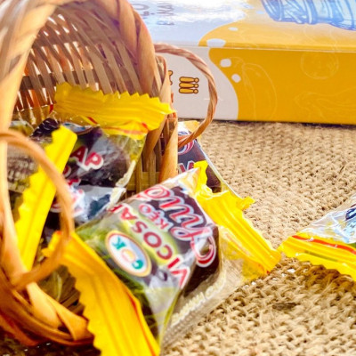 Kẹo chuối gân VICOSAP nguyên chất kẹo dẻo mềm ít đường đặc sản Trà Vinh