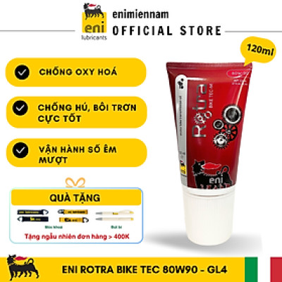 (HCM) Nhớt láp /Nhớt hộp số ENI Rotra Bike Tec 80W90 120ML