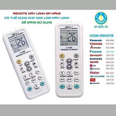 Remote điều khiển tất cả máy lạnh, remote điều khiển máy lạnh mới, cũ nội địa Nhật các loại (Hàng Chính Hãng)