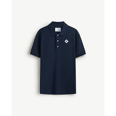 Áo polo tay ngắn nam patch ngực phối nút Form Fitted - RT 10S25POL012 | ROUTINE CÀ MAU