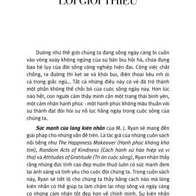 Sức Mạnh Lòng Kiên Nhẫn (Tái Bản)