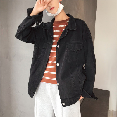 Áo khoác Jeans Nam phối hình chữ Thập thời thượng