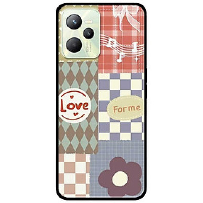 Ốp lưng dành cho Realme C35 - Realme Narzo 50A Prime mẫu Ô Vuông Love