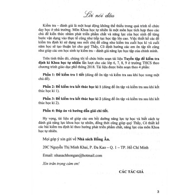 SÁCH bổ trợ- Tuyển Tập Đề Kiểm Tra Định Kì Khoa Học Tự Nhiên Lớp 7 (Theo Chương Trình GDPT Mới)_HA-MK