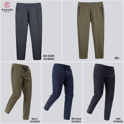 Quần Gió Nam Thể Thao FASVIN Vải Gió Đẹp Hàng Nhà Máy Chất Lượng Cao Dùng Khi Thể Thao Hay Mặc Nhà DC20423.HN