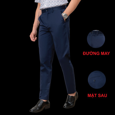 Quần kaki nam Aligro form slimfit màu xanh cẩm, chất liệu kaki cotton mềm, chuẩn form, co giãn nhẹ, tôn dáng  ALGK071