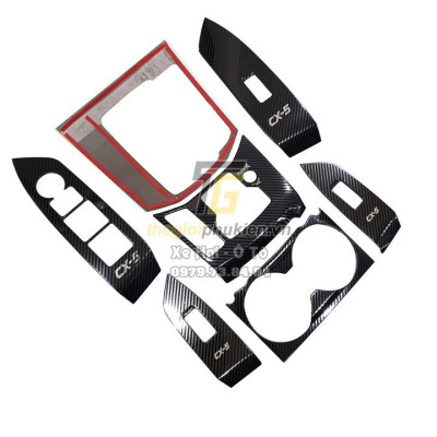 Bộ ốp nội thất Mazda CX-5, CX5 2019-2020 vân Carbon cao cấp