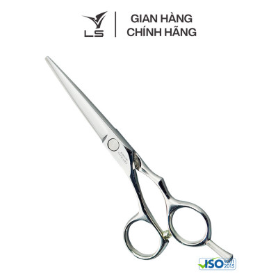 Kéo cắt tóc LS lưỡi thẳng quai offset phẳng đỡ ngón tháo rời CB11L/5.5
