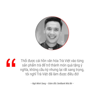 TRÀ VIỆT Hộp Quà Thịnh Vượng Giấy Gân Nổi Mỹ Thuật Cao Cấp