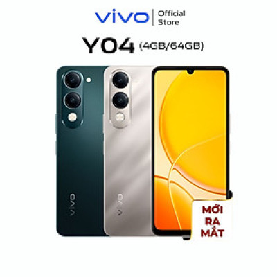 [MỚI] Điện thoại vivo Y04 (6GB+128GB) - Hàng chính hãng - 1 Đổi 1 trong tháng đầu tiên - Bảo hành 12 tháng