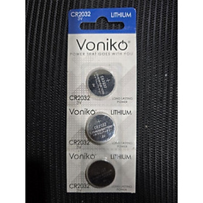 Vỉ 5 pin cúc áo CR2032 Voniko Zin New Hãng Cam Kết