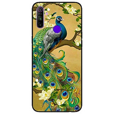 Ốp lưng dành cho Realme C3 mẫu Công Xanh Hoa Trắng