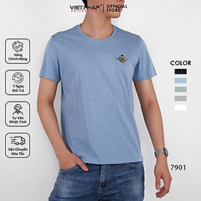 Áo Thun Nam VIỆT PHÁP Form Unisex Chất liệu Cotton co dãn thấm hút mồ hồi tốt 7901