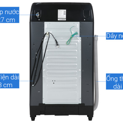 AQW-FR120HT(BK) - Máy giặt Aqua 12 kg AQW-FR120HT BK - Hàng Chính Hãng