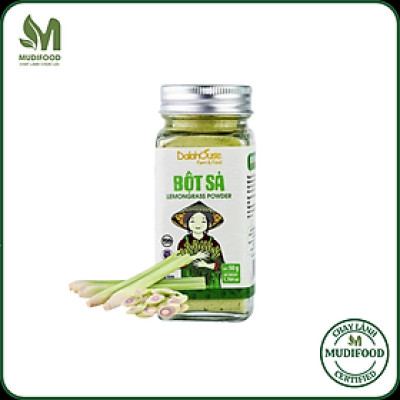 Bột Sả Sấy Lạnh Dalahouse 50 Gram, Bột Gia Vị Hữu Cơ Nguyên Chất Công Nghệ Tiêu Chuẩn Châu Âu - Tốt Cho Hệ Tiêu Hóa, Phòng Ngừa Ung Thư, Giúp Thải Độc, Detox, Giải Rượu, Hỗ Trợ Kháng Khuẩn, Kháng Viêm, Giúp Hạ Huyết Áp, Hạ Sốt, Tiêu Đờm, Khử Hôi Miệng