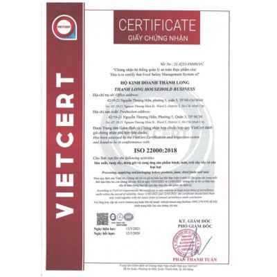 Bộ hộp Bánh trung thu Thịnh Vượng 4 bánh 2 trứng 270g - Thành Long - 1080g - tặng 1 hộp trà - VIỆT NAM