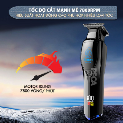 Tông đơ chấn viền Kemei KM-1556 lưỡi cắt mạ carbon cao cấp công suất 5W - Chính hãng