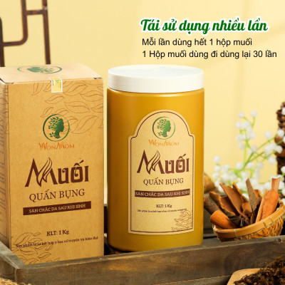 Combo muối quấn bụng + đai quấn muối Wonmom