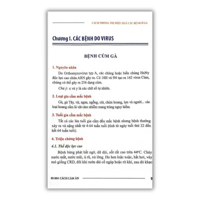 Sách - Cách Phòng Trị Hiệu Quả Các Bệnh Ở Gà - NXB Nông Nghiệp