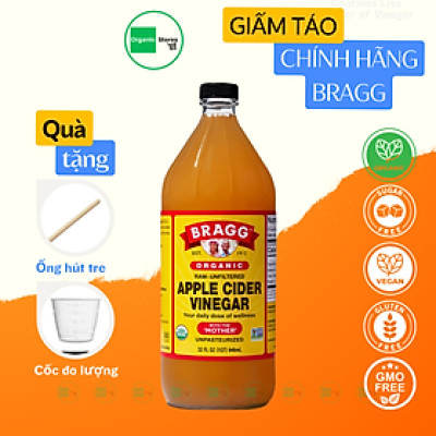BRAGG - GIẤM TÁO HỮU CƠ 946 ML