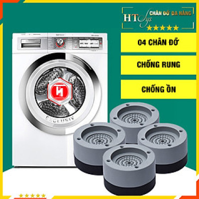 Bộ 04 chân đế cao su chống rung máy giặt   - HT SYS - Đế chống rung máy giặt - Đế chống ồn máy giặt, máy sấy,tủ lạnh, bàn ghế - Giao màu ngẫu nhiên