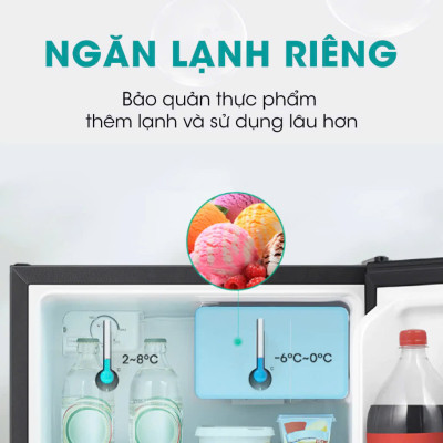 Tủ lạnh Mini Bar Hisense 45 Lít HR05DB tiết kiệm điện, thiết kế gọn nhẹ, bảo hành 24 tháng - HÀNG CHÍNH HÃNG