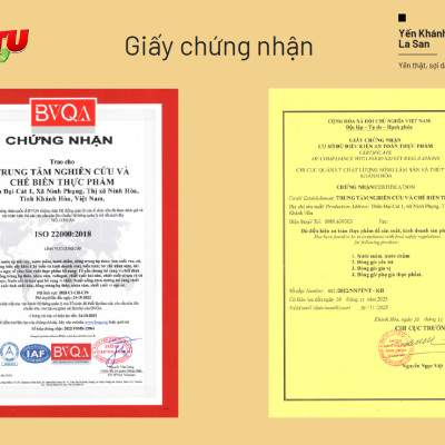 [CÓ NANO CANXI VÀ 30% YẾN TƯƠI] Yến Khánh Hòa La San Kids  Nano Canxi  24 hũ, tăng chiều cao, tăng sức đề kháng