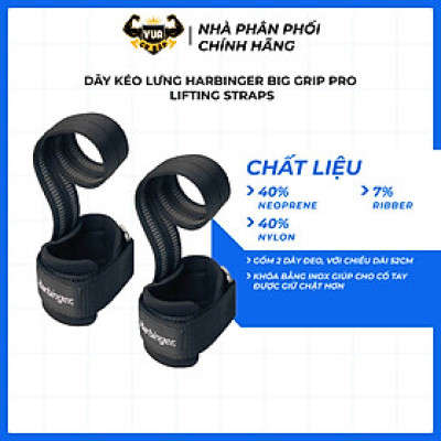 Dây Kéo Lưng Tập Gym Harbinger Pro Big Grip
