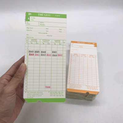 5 Xấp thẻ giấy để chấm công ( dùng cho các dòng Máy chấm công thẻ giấy) - Hàng nhập khẩu