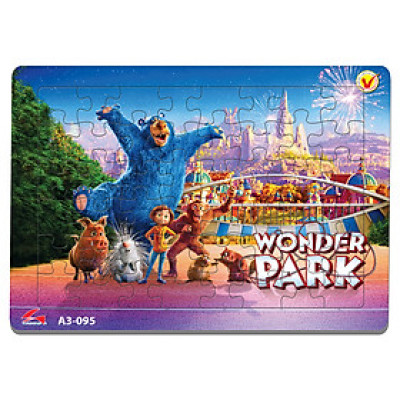 Xếp hình Tia Sáng  Wonder park  (48 Mảnh Ghép) - Tặng kèm câu đố mặt sau cho bé