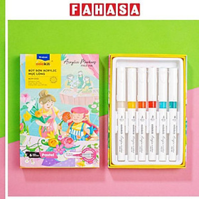 Hộp 6 Bút Sơn Acrylic Mực Lỏng - Colokit ACM-C013